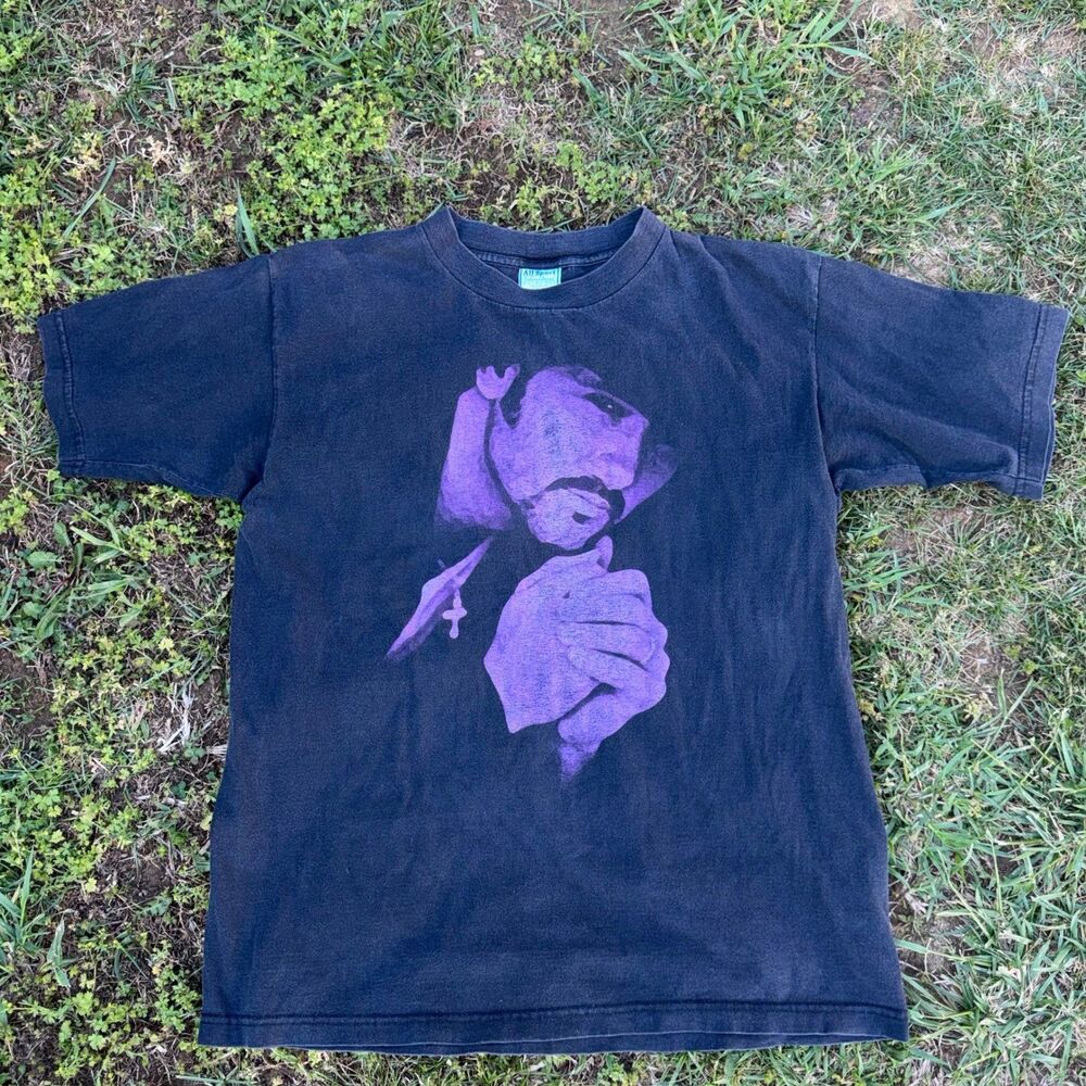 Vintage 90s Tim McGraw Its Your Love T-Shirt Mens Large All Sport Black Purple
